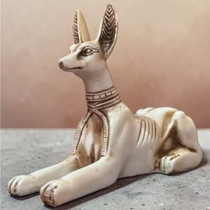 Anubis Egyptian God of Afterlife Stone Sculpture. New.